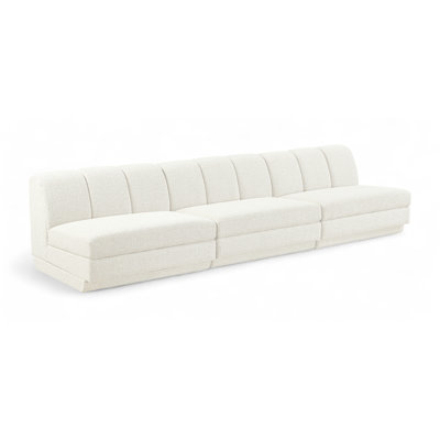 Chiquita Fabric Upholstered 3Pc. Modular Sofa