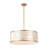 22" 5-Light Capiz Shell Drum Chandelier