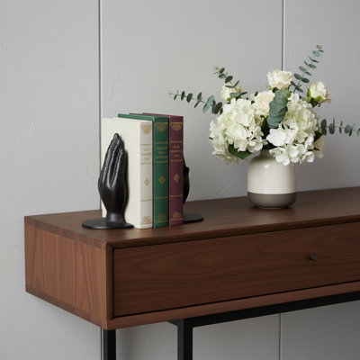 Ensemble de deux serre-livres décoratifs en fonte bronze antique