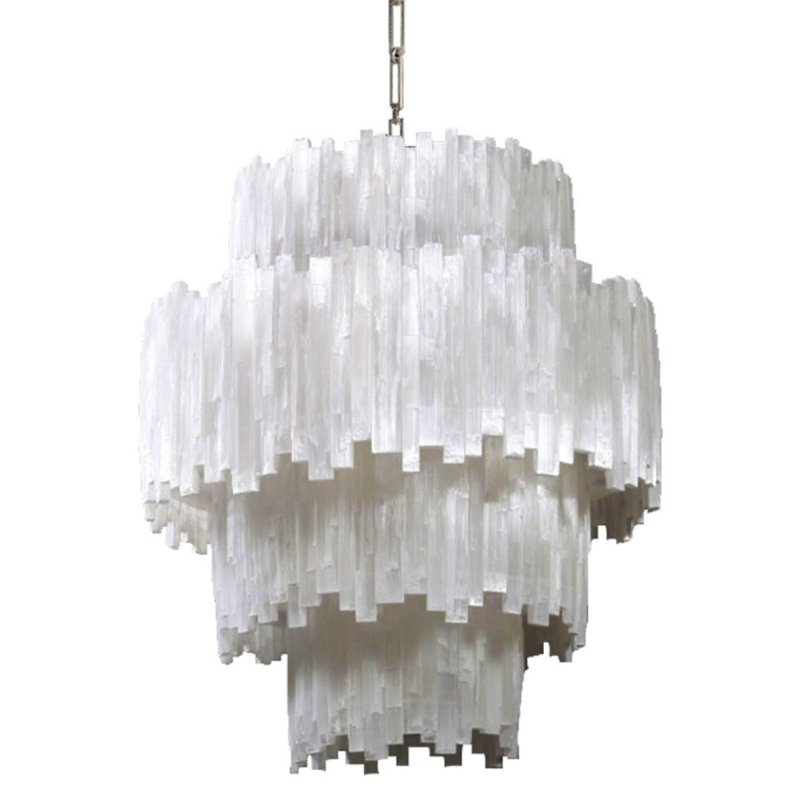 Lustre du Sahara IQ2876, 20 po de largeur x 55 po de hauteur, Indigo, Plaqué or