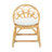 Child's Rattan Armchair With Backrest And Removable Cushion For Ages 2-6 In Natural