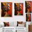 «Retro Minimal Double Ebony Profile III - Masque africain», reproduction d'art-1357313534-1357313474
