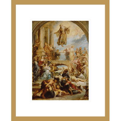 «The Miracles of Saint Francis of Paola» par Peter Paul Rubens, impression giclée encadrée