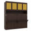 Lit escamotable simple avec armoire, lit pliant peu encombrant avec éclairage et port USB-1396207976