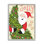 «Festive Jolly Santa Claus Playful Christmas Tree», ferme rustique surdimensionnée, estampe numérique, art texturé par Arrolynn Weiderhold