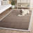 Metro Hand Tufted Wool; Cotton Solid Color Indoor Rug-117794367