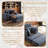 Masir Oversized Modular Lounge Chair, Convertible Sleeper Sofa with Ottoman & Cup Holders, Gray Corduroy.-1338031045
