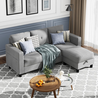 Degnan 76.4'' Upholstered Sofa Chaise