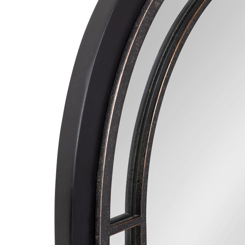 Miroir d'appoint Millwood, Noir, 48 po x 20 po