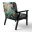 Purple Enchanted Gardens - Fauteuil rembourré moderne