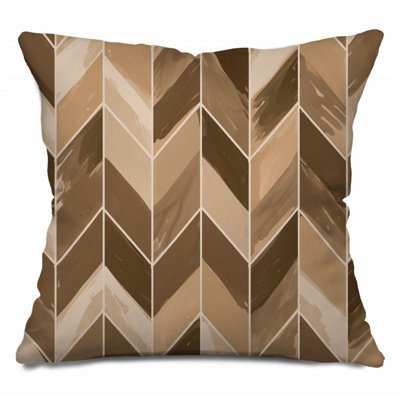 Trendy Floral Plush Cotton Blend Reversible Throw Pillow