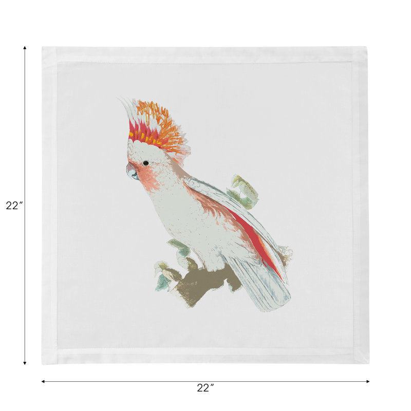 Cockatoo Cotton Sateen Dinner Napkins