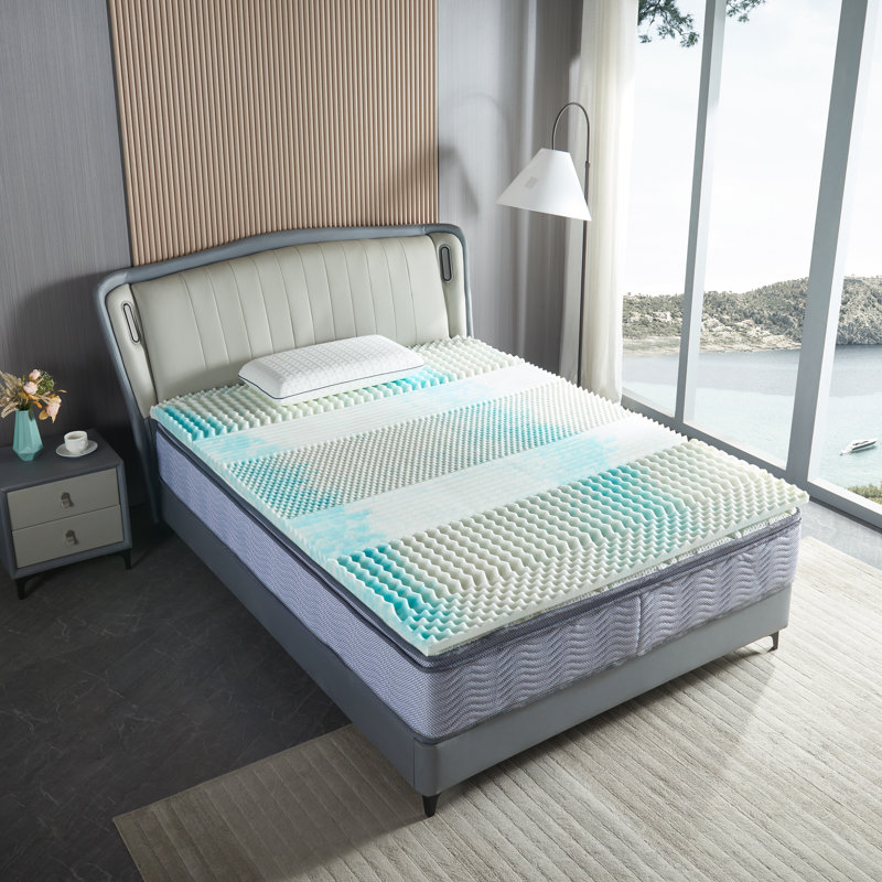 Surmatelas en mousse viscoélastique gélifiée, Lit simple, 2"