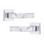 5 Pairs Modern Nova Premium Design Door Handles on Square Rose