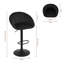 Swivel Upholstered Adjustable Height Counter Stool with Metal Frame-1382923580