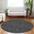 Riyala Black Washable Indoor-Outdoor Rug - -1507453446