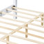 Ensemble de chambre à coucher 3 pièces en bois avec lit plateforme et tables de chevet 2 tiroirs Camak-122901680-122901681