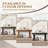 63" Long Console Table, Farmhouse Sofa Table Behind Couch, Wooden Entry Console Tables With Storage For Living Room, Rectangular Entryway Table For Entrance, Hallway, Foyer-1061161135