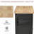 Mobile Kitchen Table With Black Appearance, Comes Rubberwood Top, Spice Rack, Towel Rack And Storage Facilities Rolling Cart, Black, Features Space Saving Design