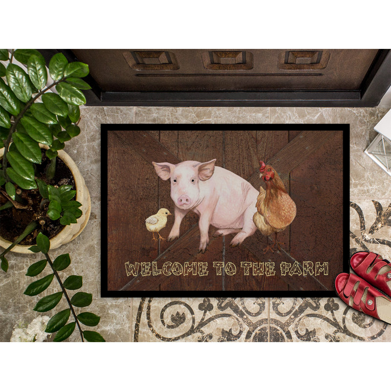 Gastonville Non-Slip Indoor Doormat, Rectangle 2' x 3'