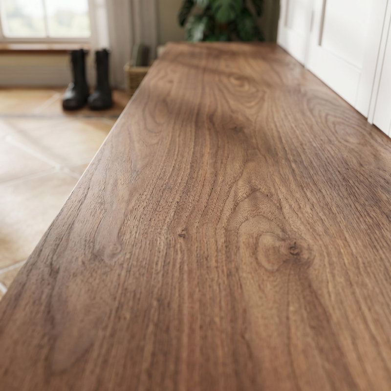 Elegant Farmhouse Hall Tree with Walnut Bench – Ultimate Storage and Style for Your Home Entryway, White