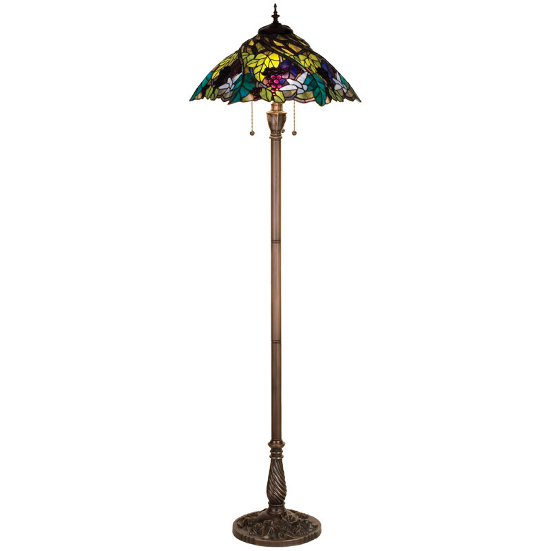 Diane 64.5'' Mahogany Bronze Traditional Floor Lamp