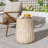 Outdoor Cleme Carved Side Table-1255212427