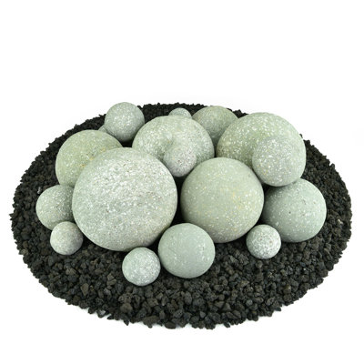 14'' Round Ceramic Fire Pit Accessory