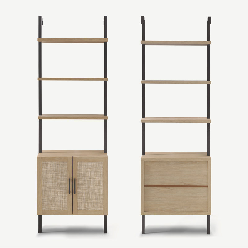 Dearbhaile Ladder Bookcase, Beige Oak