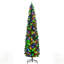 Arbre de Noël artificiel, parfait pour les petits espaces et facile à assembler, avec des branches réalistes et un design pré-éclairé.