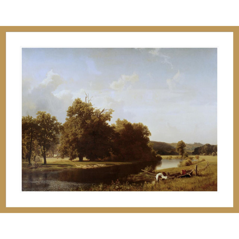 «Westphalia» par Albert Bierstadt, impression giclée encadrée, H 32,46 po x l 41,5 po