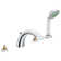 Double Handle Deck Mounted Roman Tub Faucet Trim with Hand Shower and DreamSpray Technology