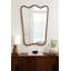 Miroir mural moderne festonné Aderyn pour salle de bain
