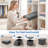 15" Folding Storage Ottoman, Upholstered Tufted Foldable Footstool With Padded Seat For Living Room Bedroom-2124689343