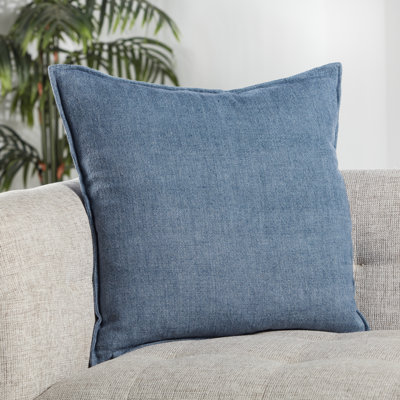 Burbank Solid Colour Linen Reversible Throw Pillow