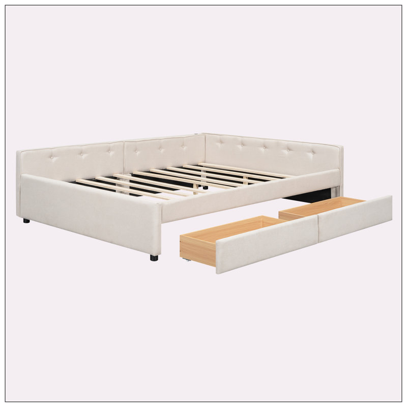 Trajko Upholstered Platform Storage Bed, Queen