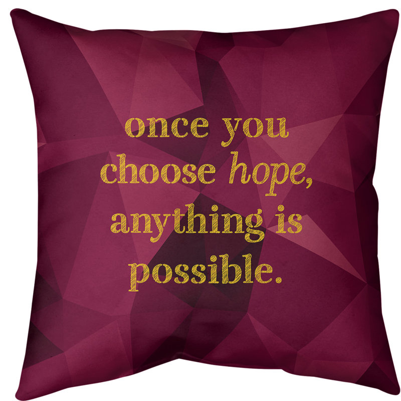 Coussin de sol pierres précieuses choisissez Hope, H 28 po x l 28 po, Spinelle / or