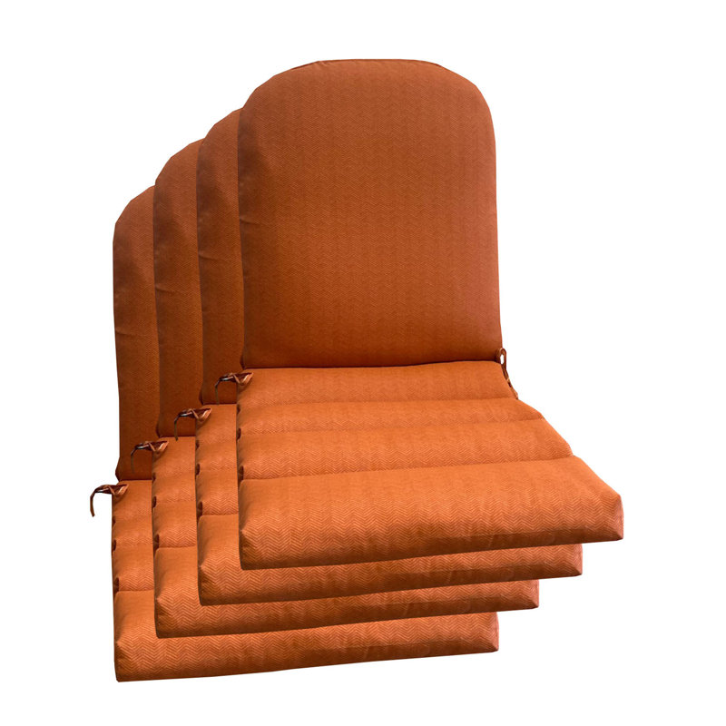 Coussin de siège / dossier d'extérieur 4 pièces Hokku Designs