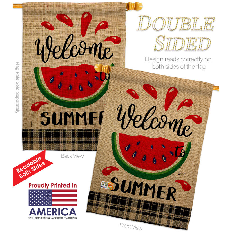 Drapeau de maison à 2 côtés en polyester / mélange de polyester 40 x 28 po