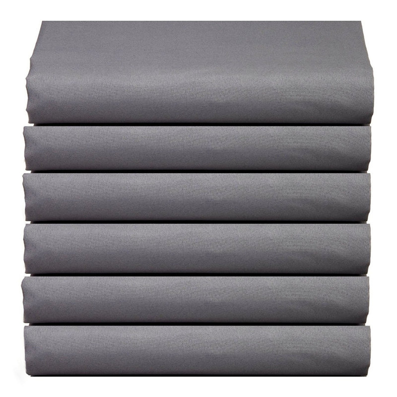 Microfiber Fitted Sheet, Gray