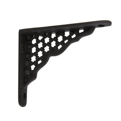 Small Honeycomb Cast Iron Shelf Bracket