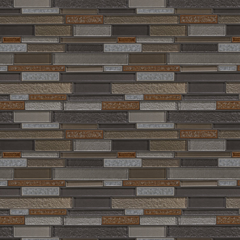 Crystal Shores Glass Mosaic Tile in Sapphire Lagoon
