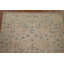 Tapis beige en laine noué à la main de conception unique 2 pi 11 po x 4 pi 0 po New Age