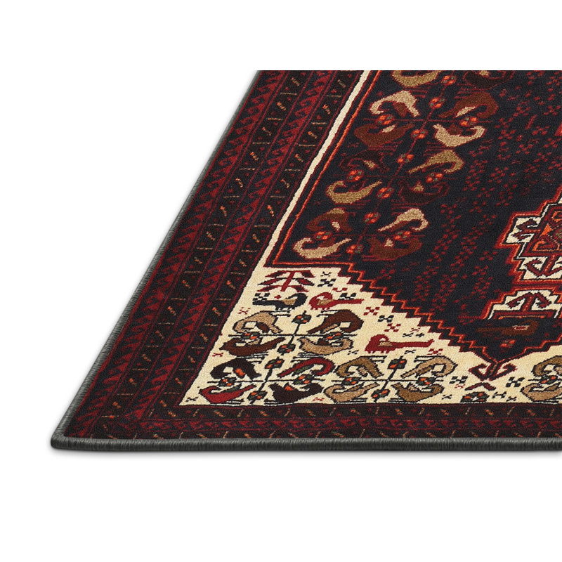Tapis rouge à motif sud-ouest, Rectangle 7 pi x 9 pi
