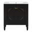 Meuble-lavabo de 30 po avec lavabo, deux portes avec tablette, charnières de porte à fermeture en douceur, style rétro-749462040