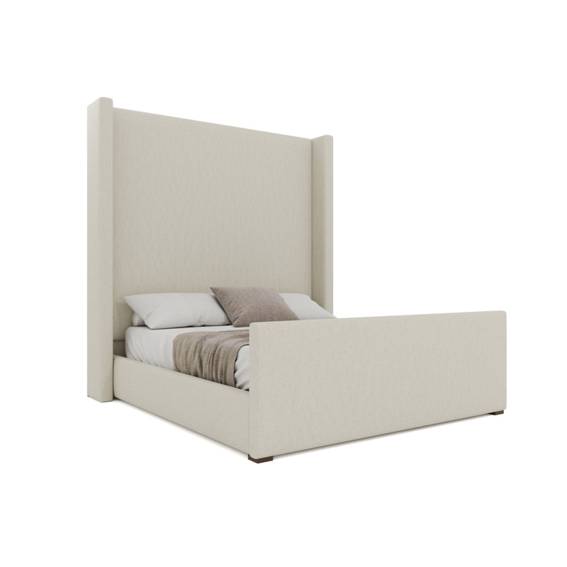 Aylet Luxe Footboard High Bed, Off White, King