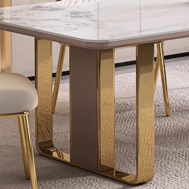 Ensembles de table de salle à manger Light Luxury, H 29,53 po x L 62,99 po x l 31,5 po