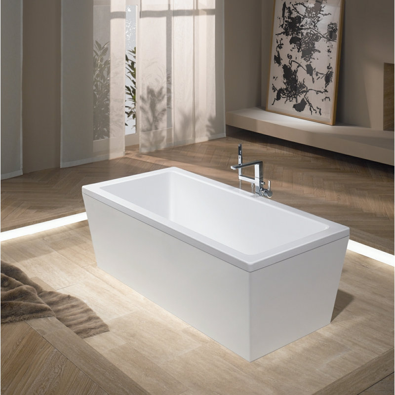 Baignoire de trempage autoportante 74,8031 po x 35,433 po Conoduo