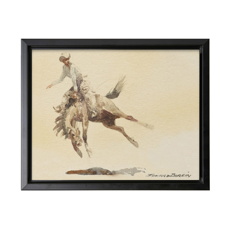 Cheval, Black Framed, Canvas, 24"H x 32"W