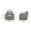 Upholstered Swivel Armchair-574530964